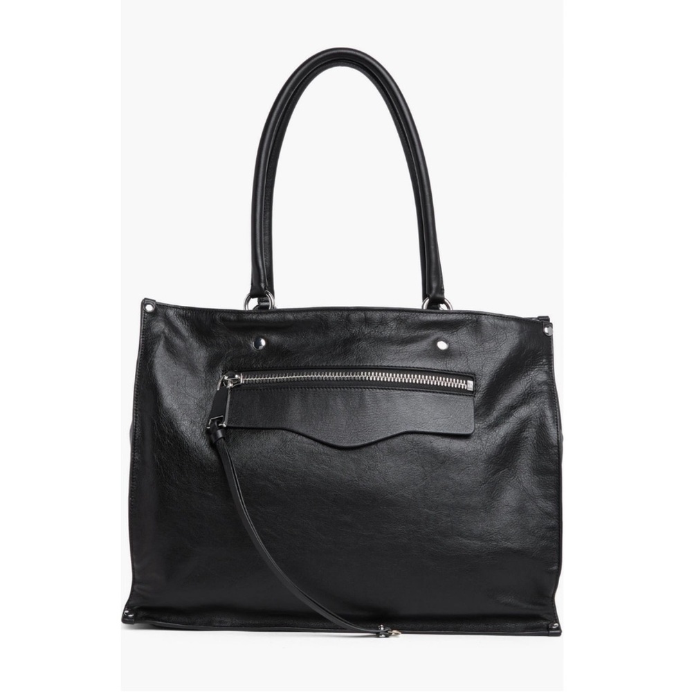 Rebecca Minkoff Large Mab Leather Tote Bag Black